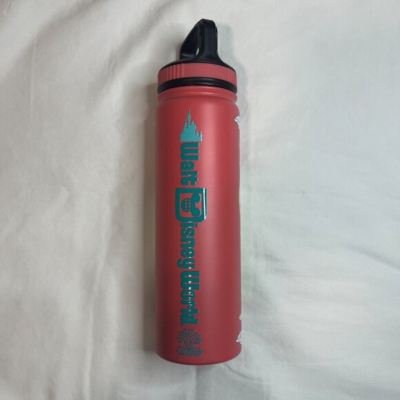 Disney Parks Mickey Park Map Aluminum Metal Travel Tumbler No Spill Sip Lid NWOT - Picture 2 of 9